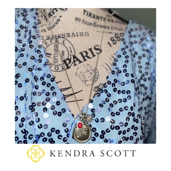 Kendra Scott SCORPIO Necklace Zodiac, Coin & Birthstone NWT - Picture 5 of 9